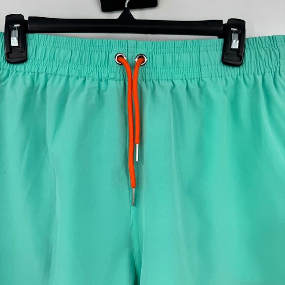 Amazon Brand Mens Green Compression Swim Trunks Lined Drawstring Large 34 NWT - Picture 3 of 10